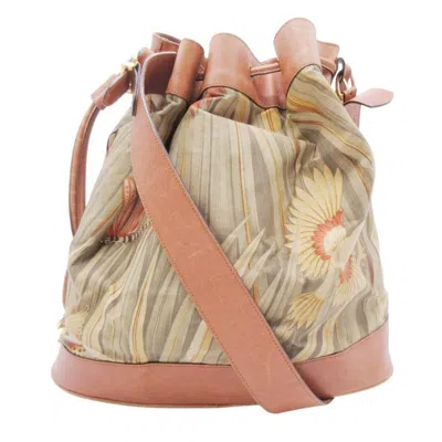 Pre-owned Ferragamo Leather Nylon Handbag Shoulder Bag ()