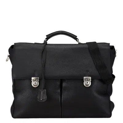 Pre-owned Ferragamo Leather Nylon Shoulder Bag () In Black