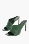 Ferragamo Leather Nymphe Open Toe Mules 8cm