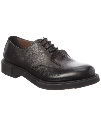 Ferragamo Leather Oxford In Black