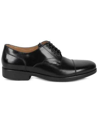 Ferragamo Giave Leather Oxford In Black