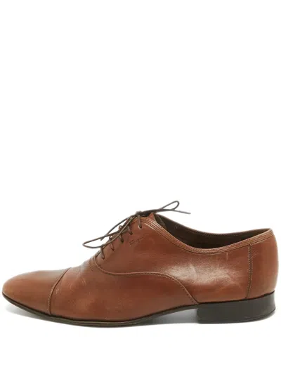 Pre-owned Ferragamo Leather Oxford Shoes