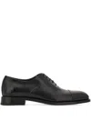 Ferragamo Leather Oxford Shoes In Black