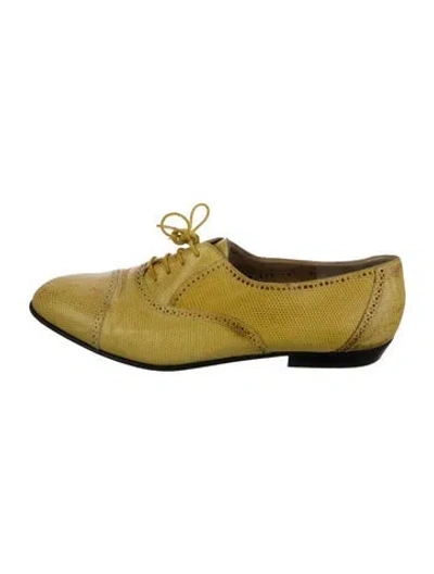 Pre-owned Ferragamo Leather Oxfords