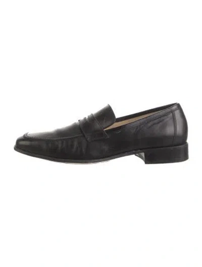 Pre-owned Ferragamo Leather Oxfords In Black