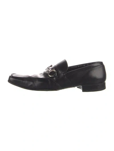 Pre-owned Ferragamo Leather Oxfords In Blue