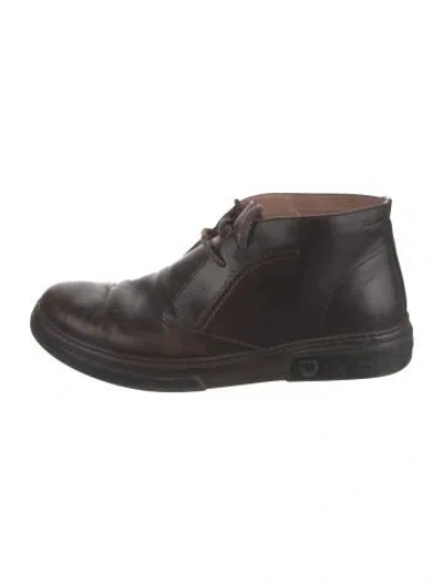 Pre-owned Ferragamo Leather Oxfords In Brown