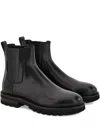 Ferragamo Leather Panelled Chelsea Boots In Multi