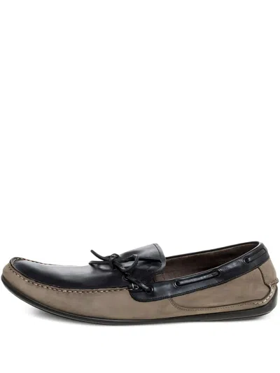Pre-owned Ferragamo Leather-panelled Loafers