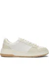 Ferragamo Dennis Low-top Leather And Mesh Sneakers
