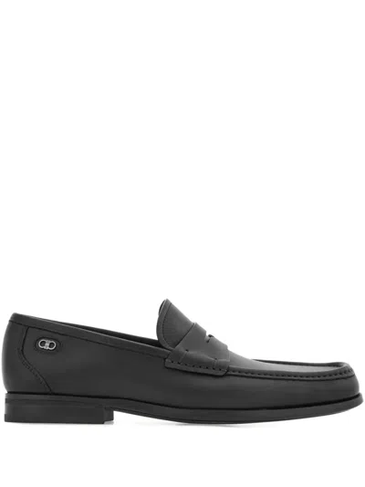 Ferragamo Leather Penny Loafers