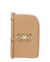 Ferragamo Leather Phone Case In Brown