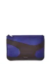 Ferragamo Leather Pouch In Multi