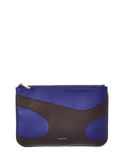 Ferragamo Leather Pouch In Multi