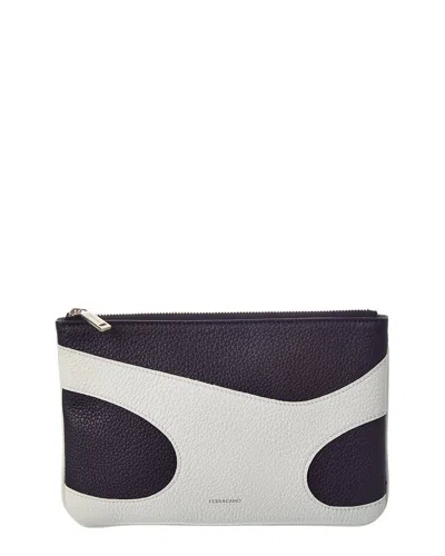 Ferragamo Leather Pouch In Multi