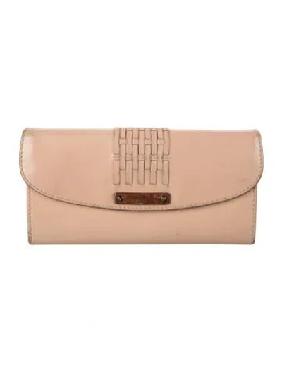 Pre-owned Ferragamo Leather Pouch In Neutrals