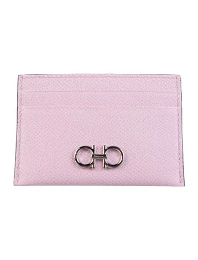 Pre-owned Ferragamo Leather Pouch In Pink