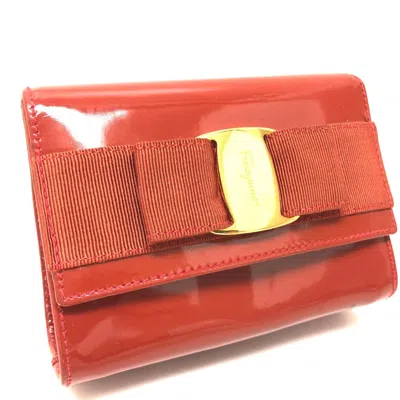 Pre-owned Ferragamo Leather Pouch () In Orange