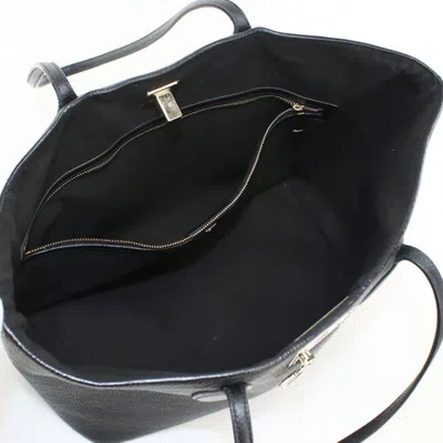 Pre-owned Ferragamo Leather Pouch Tote Bag () In Black