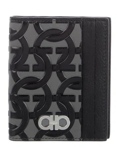 Pre-owned Ferragamo Leather Printed Wallet In Multi