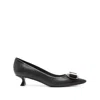 Ferragamo Women's New Vara Plate Low Heel Pump