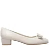 Ferragamo Leather Pumps In Neutral