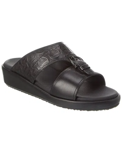 Ferragamo Murray Leather Sandal In Black