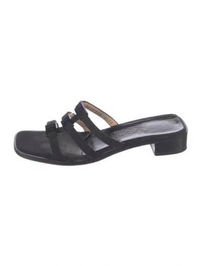 Pre-owned Ferragamo Leather Sandals In Blue