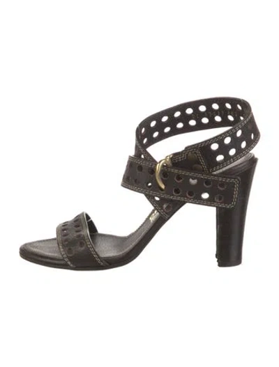Pre-owned Ferragamo Leather Sandals In Brown