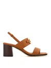 Ferragamo Women's Lou Gancini Block Heel Sandals In Brown