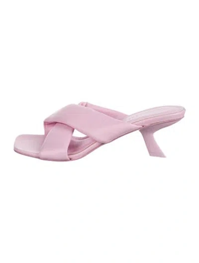 Pre-owned Ferragamo Leather Sandals In Purple
