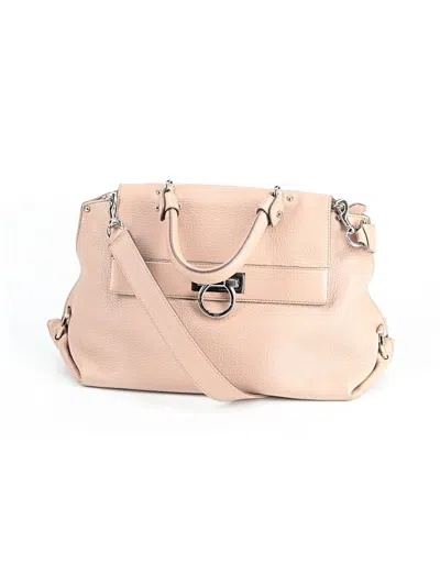 Pre-owned Ferragamo Leather Satchel In Pink