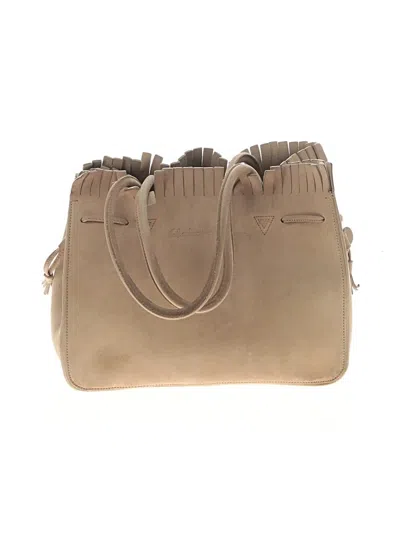 Pre-owned Ferragamo Leather Satchel In Tan