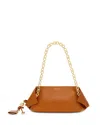 Ferragamo Small Folded Chain-strap Shoulder Bag In Yellow
