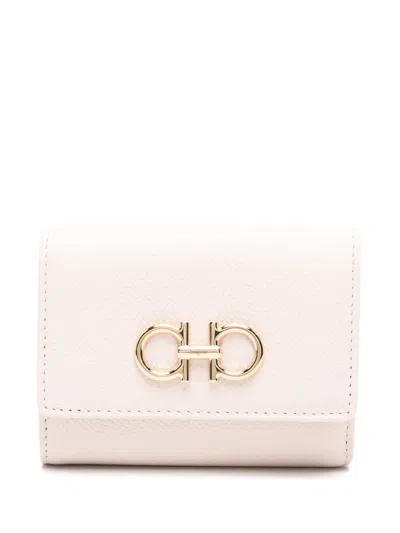 Ferragamo Leather Shoulder Bag In Pink