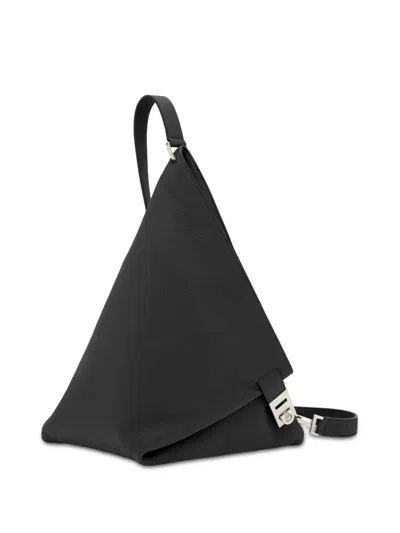 Ferragamo Leather Shoulder Bag In Black