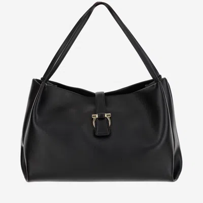 FERRAGAMO FERRAGAMO LEATHER SHOULDER BAG