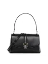 Ferragamo Medium Leather Top Handle Bag In Black
