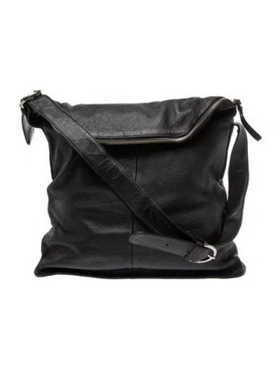 Pre-owned Ferragamo Leather Shoulder Bag In Black