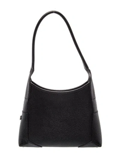 Pre-owned Ferragamo Leather Shoulder Bag In Black