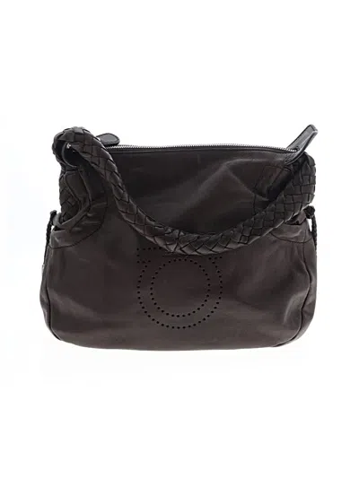 Pre-owned Ferragamo Leather Shoulder Bag In Brown