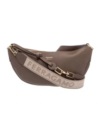 Pre-owned Ferragamo Leather Shoulder Bag In Brown