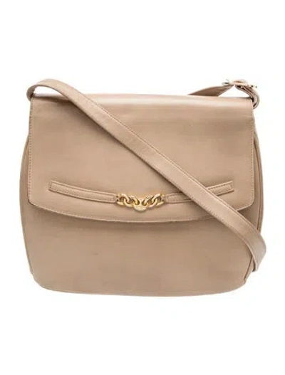 Pre-owned Ferragamo Leather Shoulder Bag In Brown