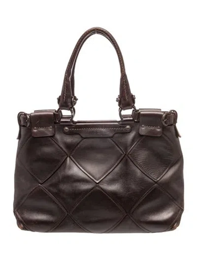 Pre-owned Ferragamo Leather Shoulder Bag In Brown