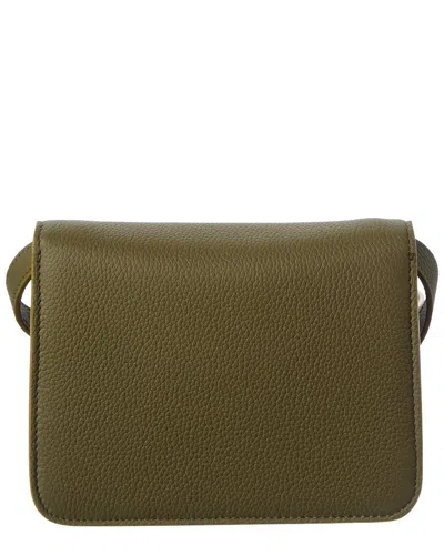 Ferragamo Leather Shoulder Bag In Green