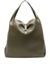 Shop Ferragamo Leather Shoulder Bag In Green