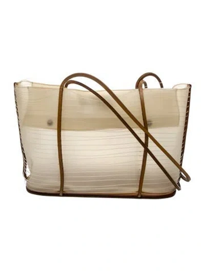 Pre-owned Ferragamo Leather Shoulder Bag In Neutral