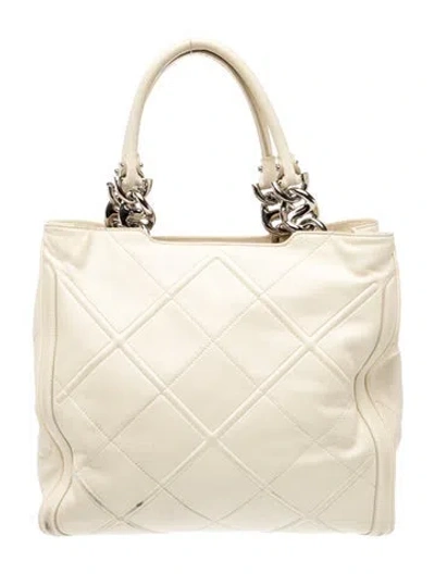 Pre-owned Ferragamo Leather Shoulder Bag In Neutral
