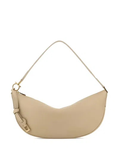 FERRAGAMO LEATHER SHOULDER BAG