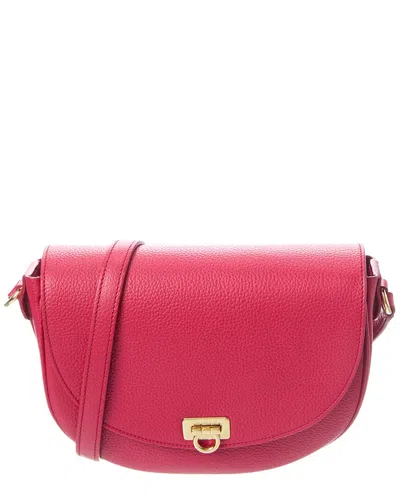 Ferragamo Leather Shoulder Bag In Pink